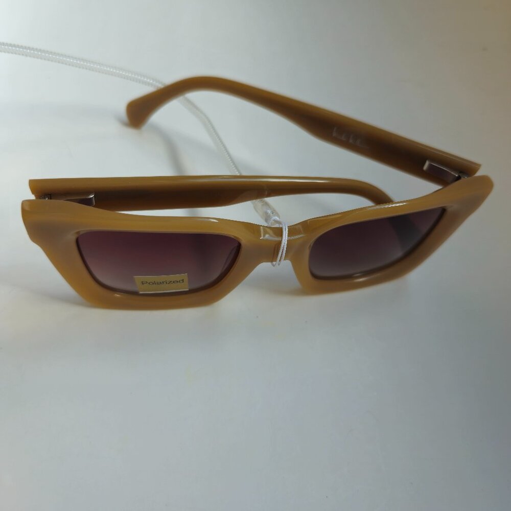 Nicole Miller Women Sunglasses Designer Polarized Brown Hypoallergenic Handmade